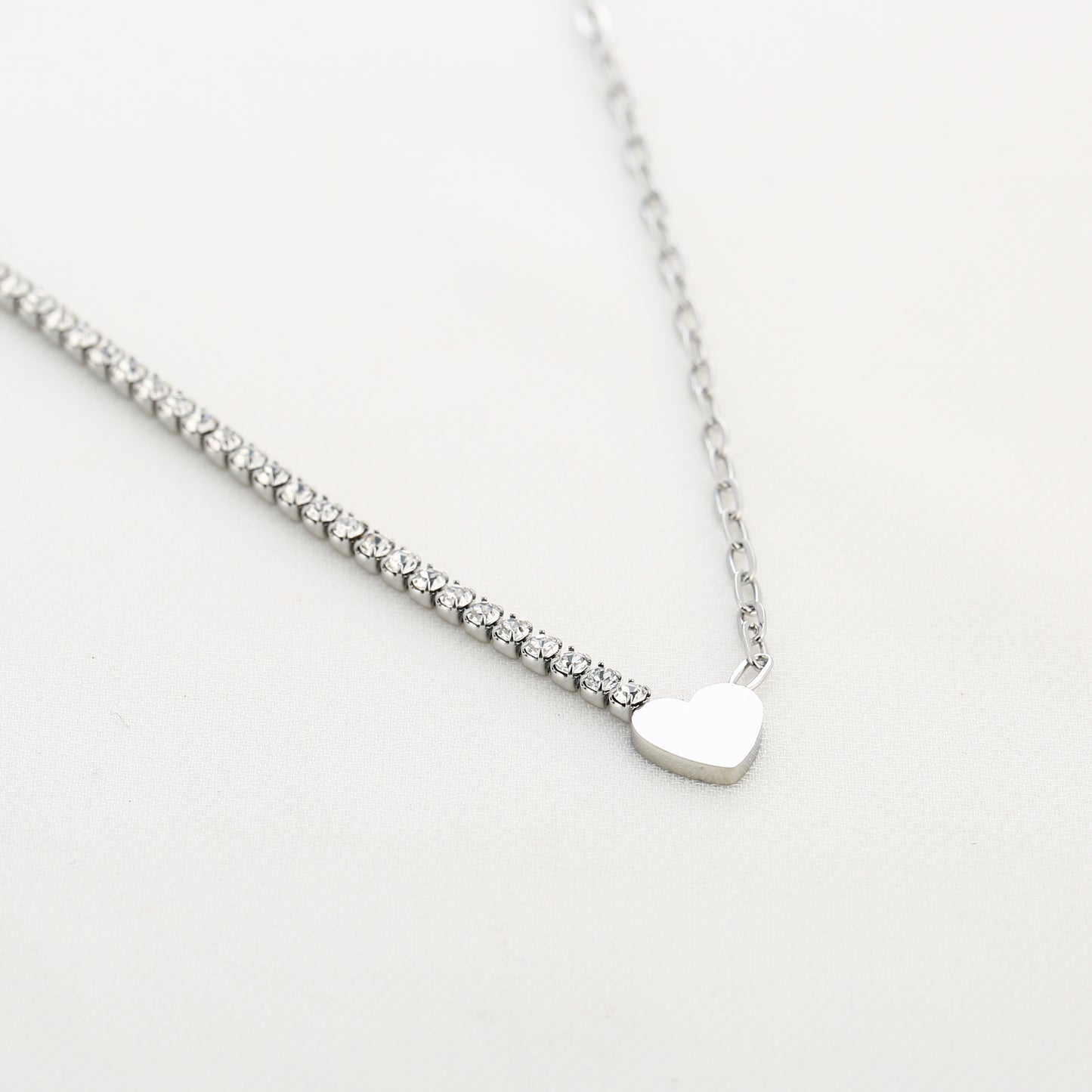 Sparkle hart ketting