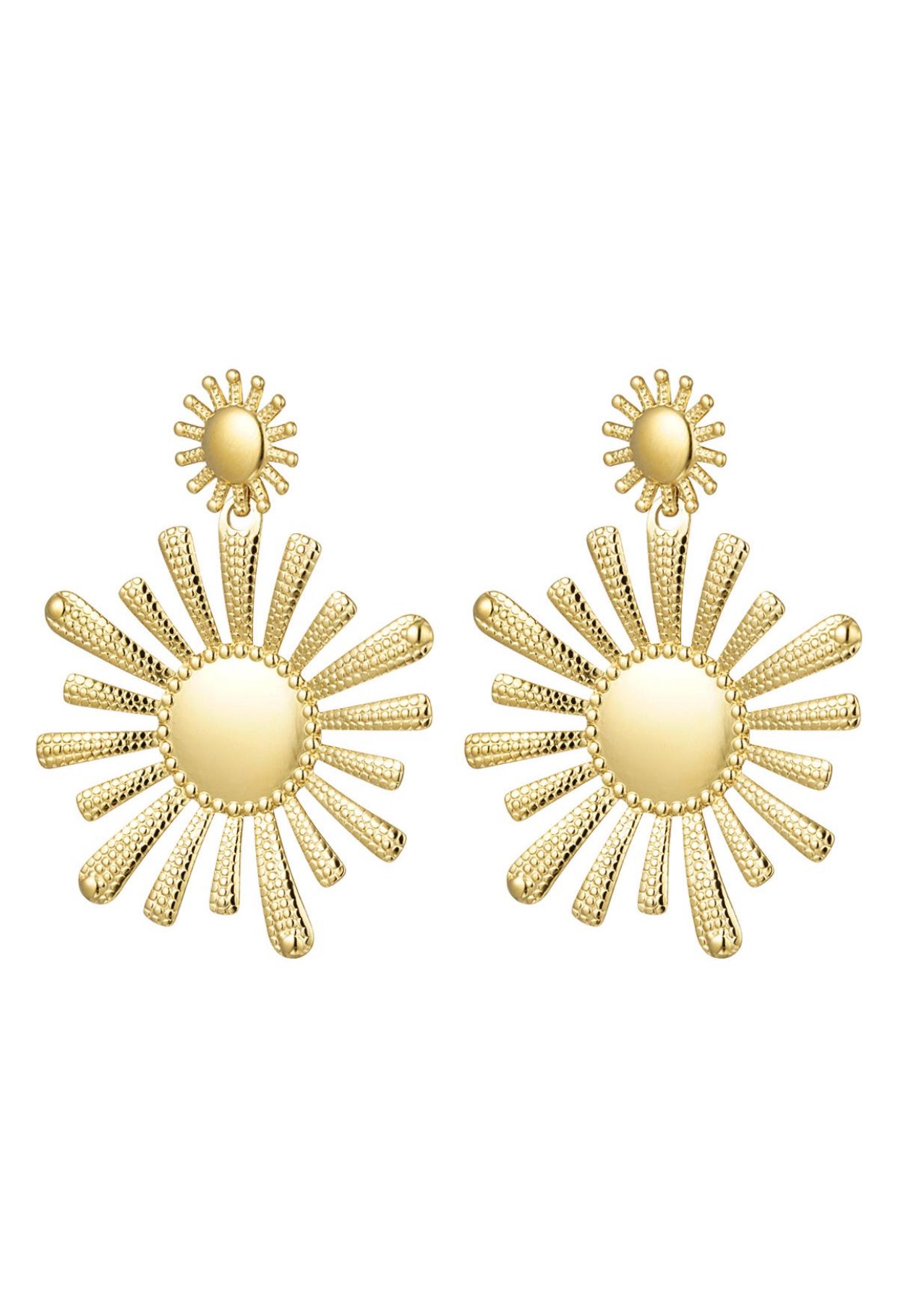 Statement oorbellen sun