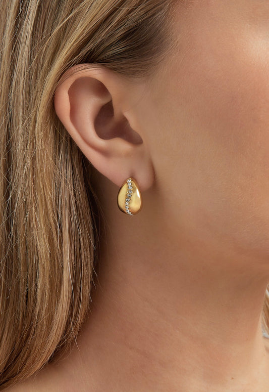 Druppel oorbellen strass