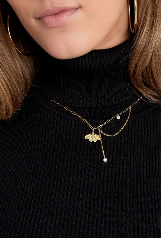 Ketting met bedel vlinder
