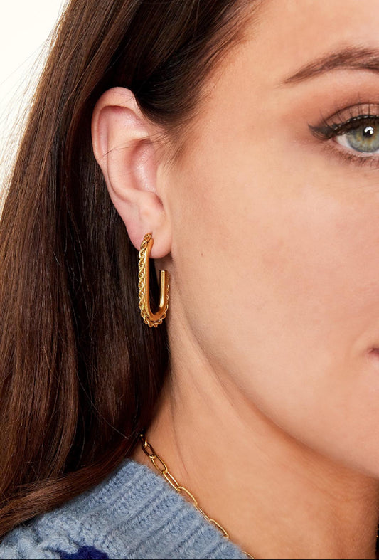 Oorbellen hoops ovaal