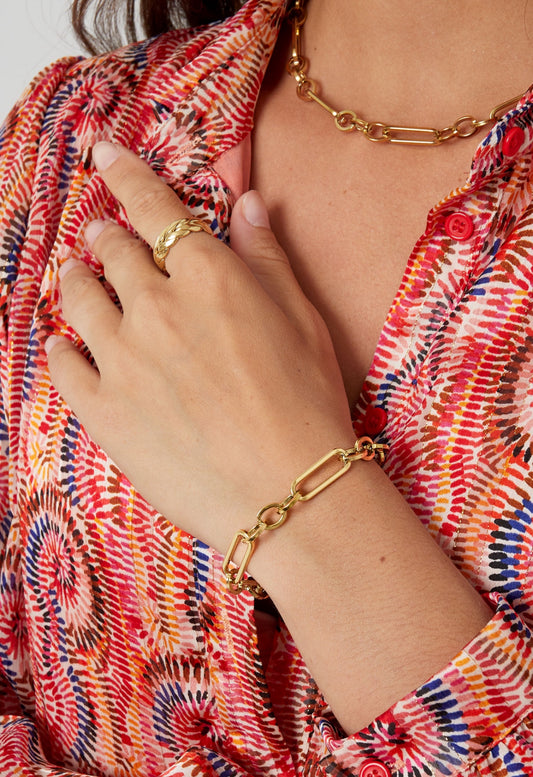 Armband dikke schakels