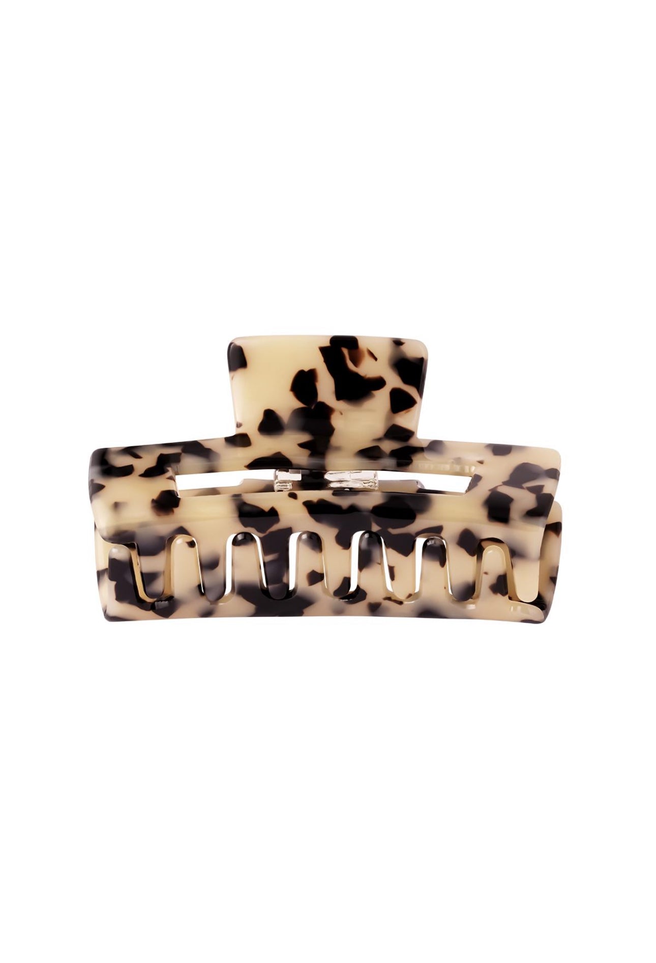 Haarklem leopard beige