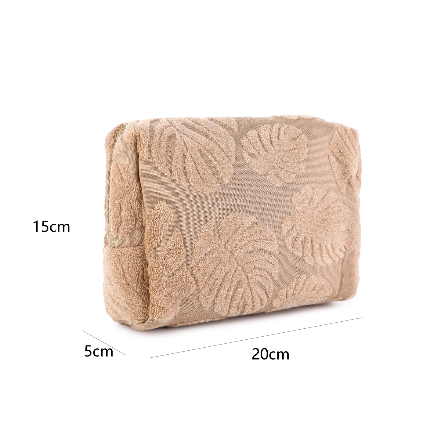 Make-up tas leaf bruin
