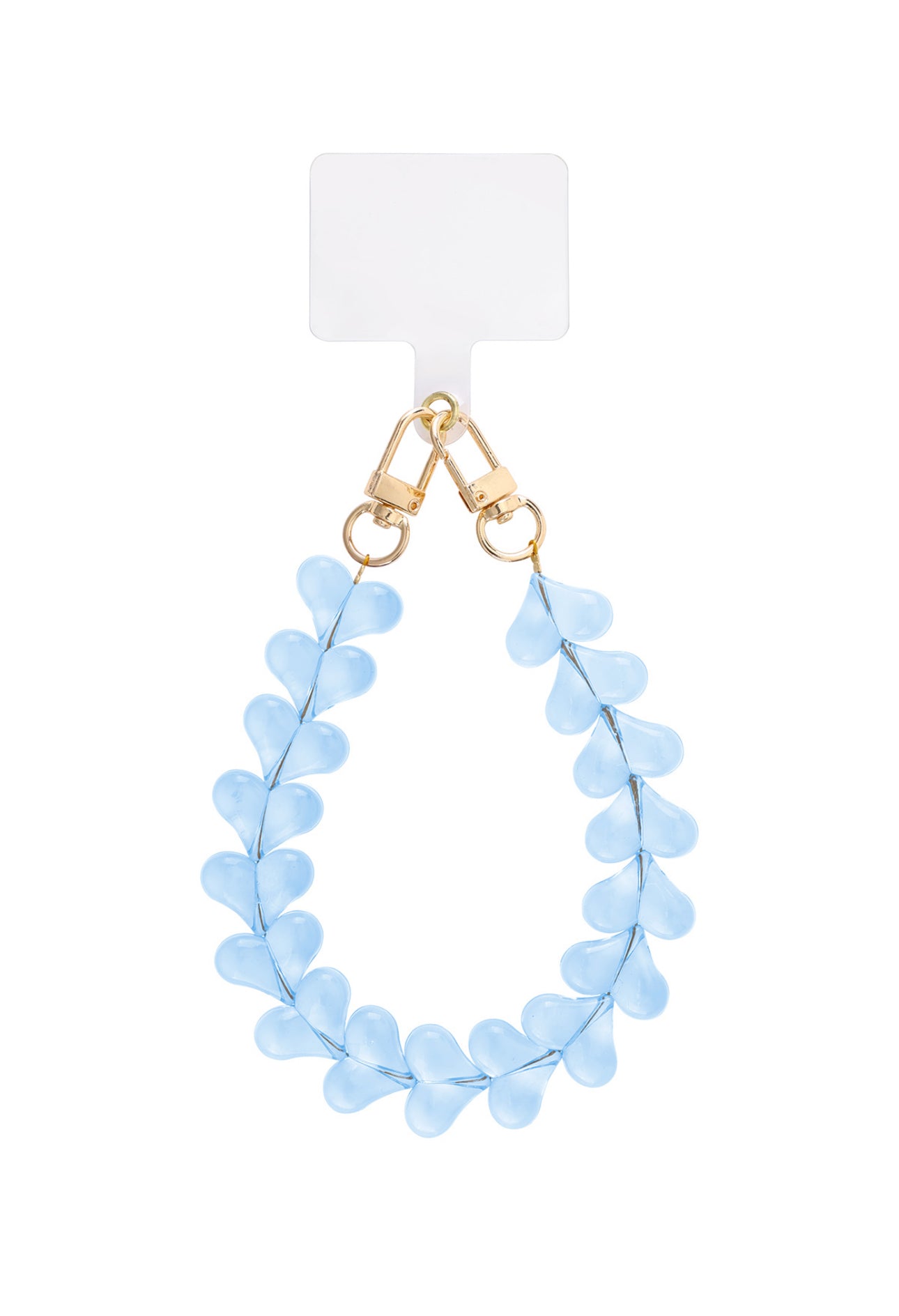Telefoonkoord cute hearts blauw