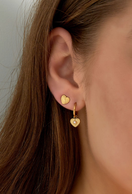 Oorknopjes met hart vorm