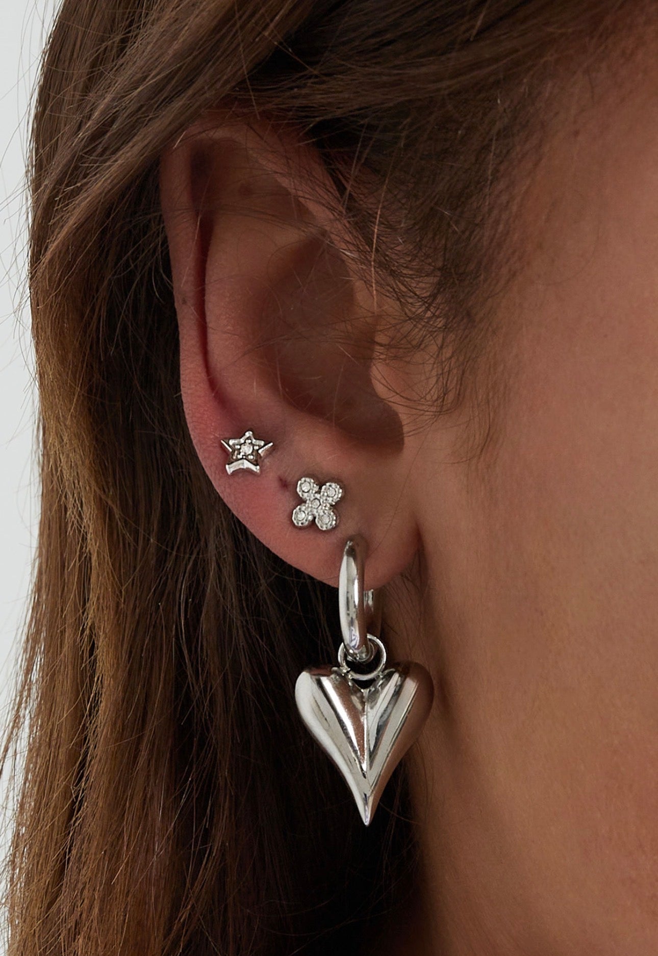 Zilverkleurige sieraden