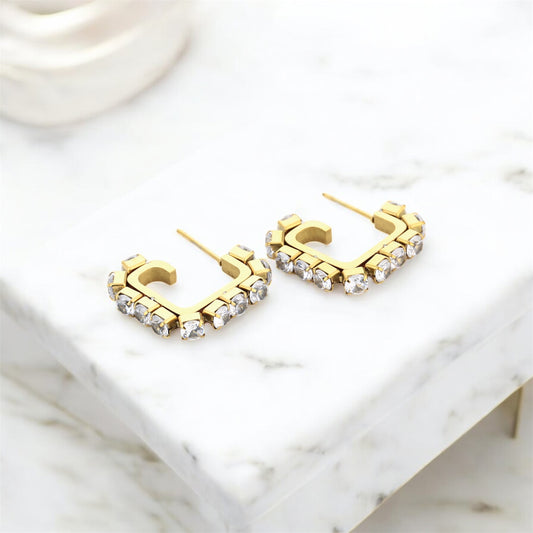 Chunky shine oorbellen