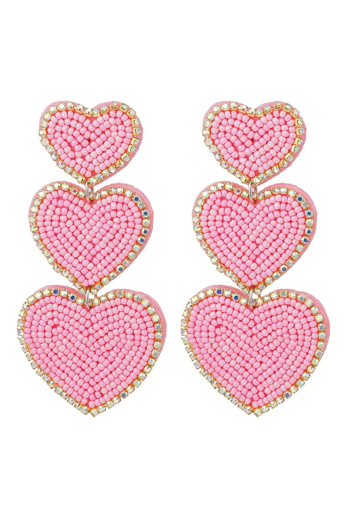 Statement oorbellen hartjes