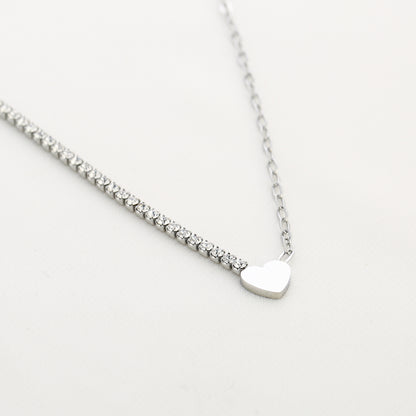 Sparkle hart ketting