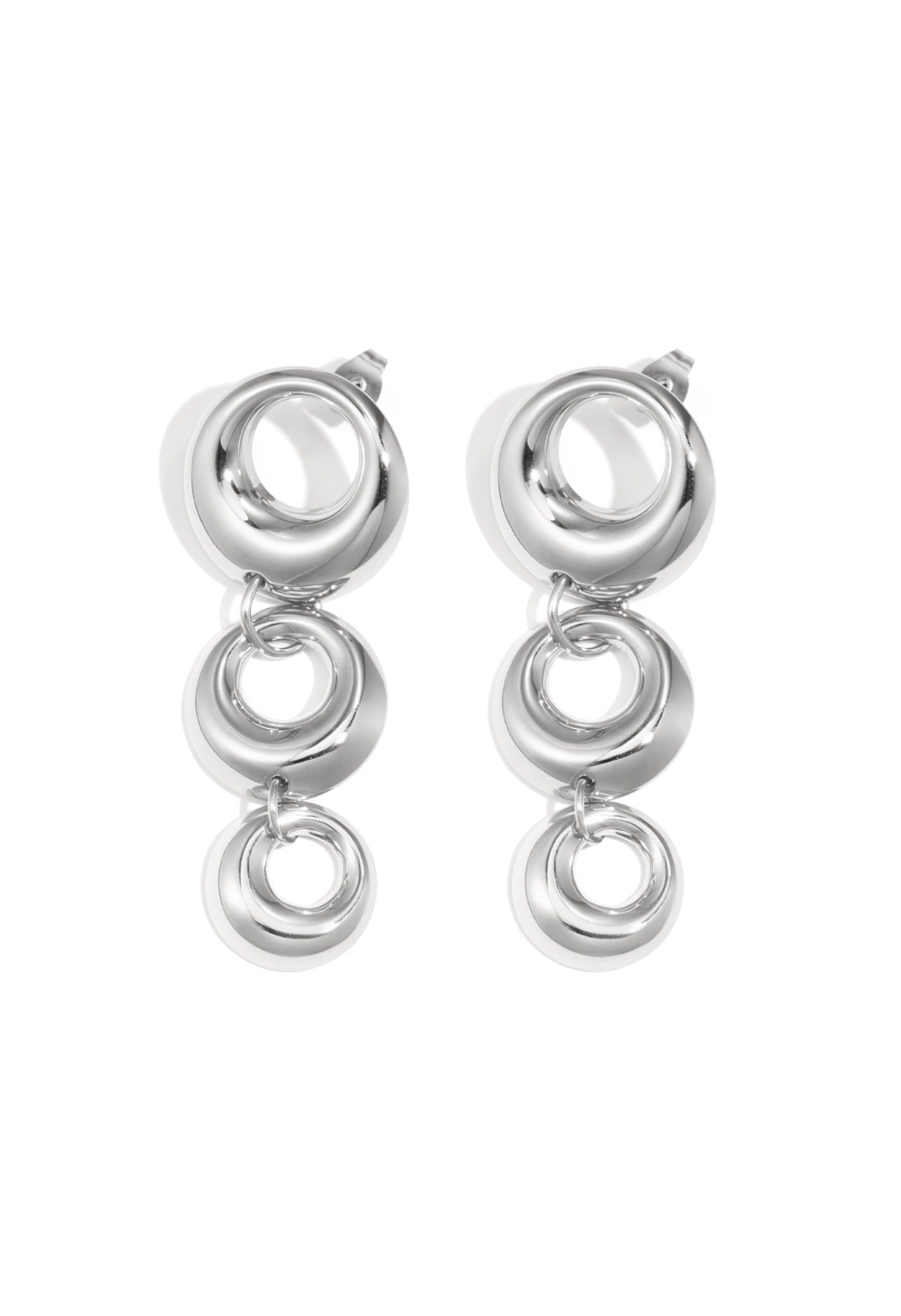 Oorbellen triple rings