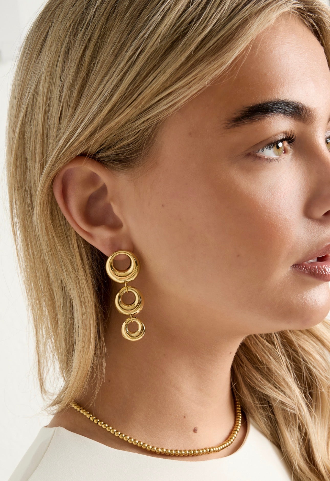 Oorbellen triple rings