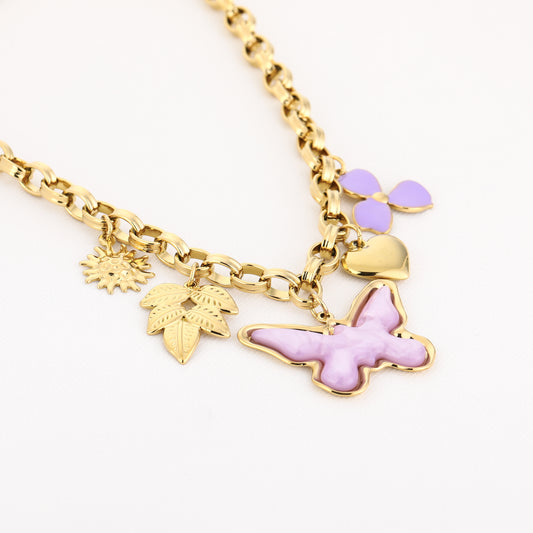 Vlinder bedelketting