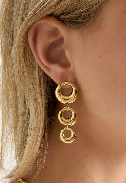 Oorbellen triple rings