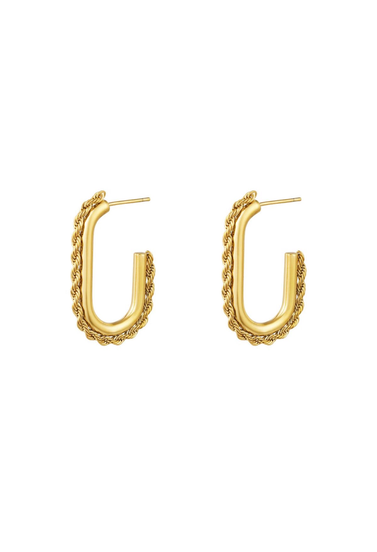 Oorbellen hoops ovaal