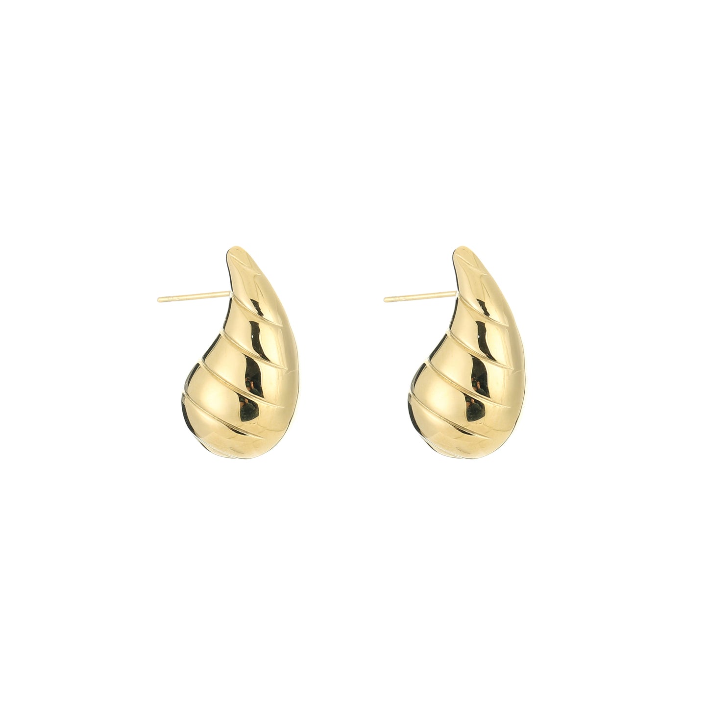 Druppel oorbellen swirl