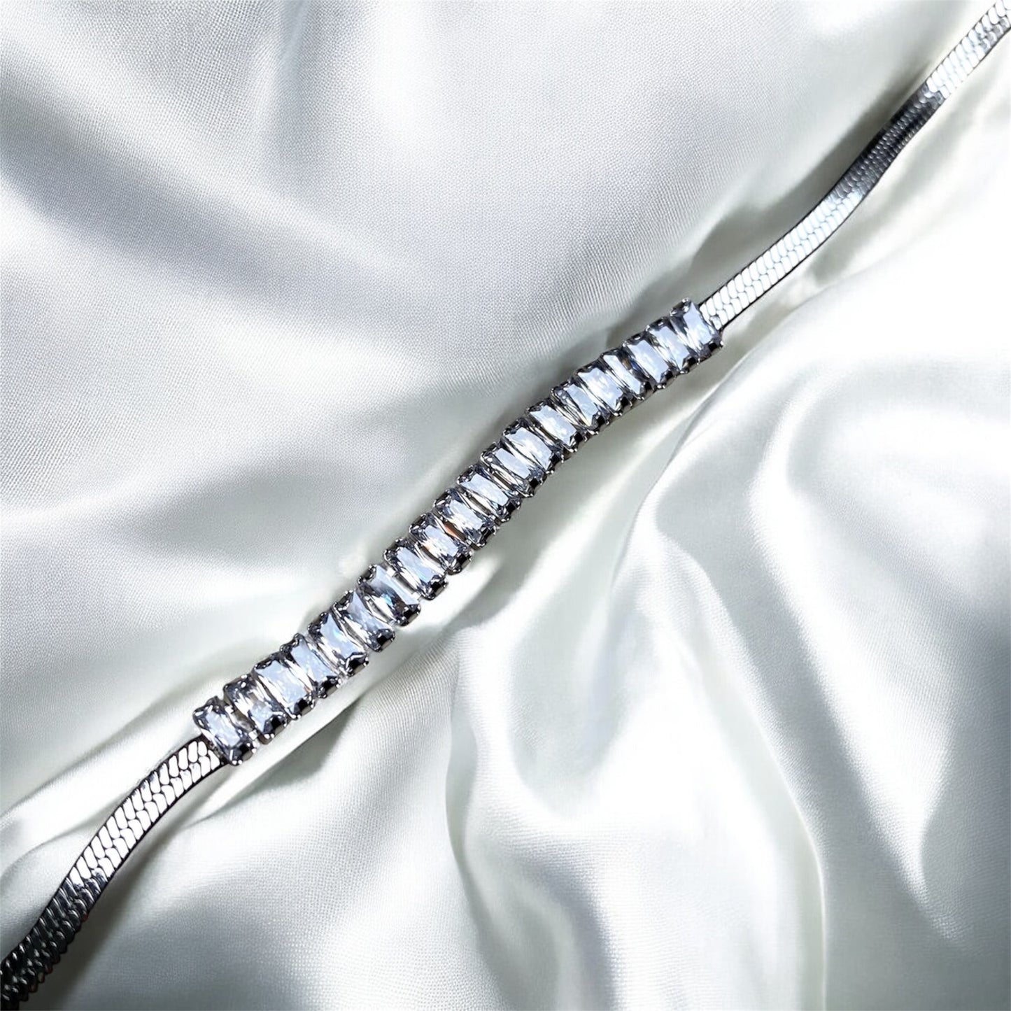 Armband luxury snake chain zilverkleur 