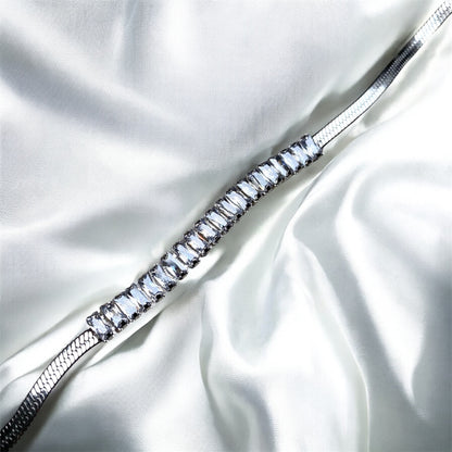 Armband luxury snake chain zilverkleur 