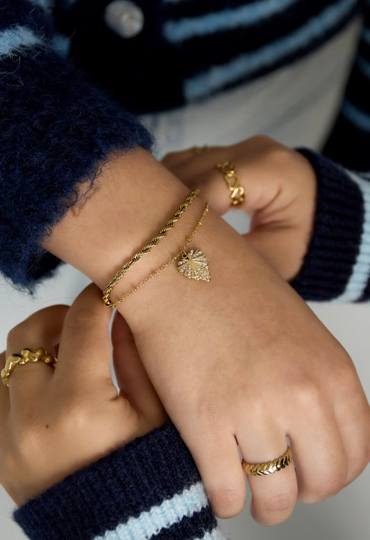 Armband met glinsterende hanger