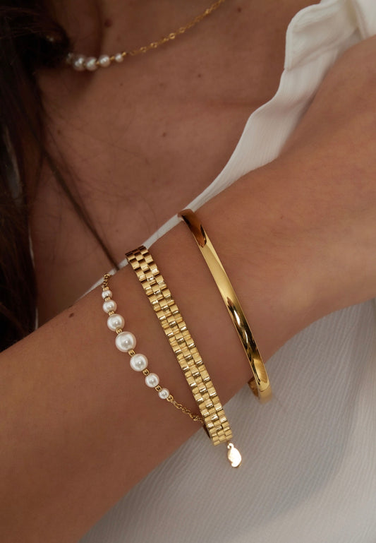 Armband met imitatieparels