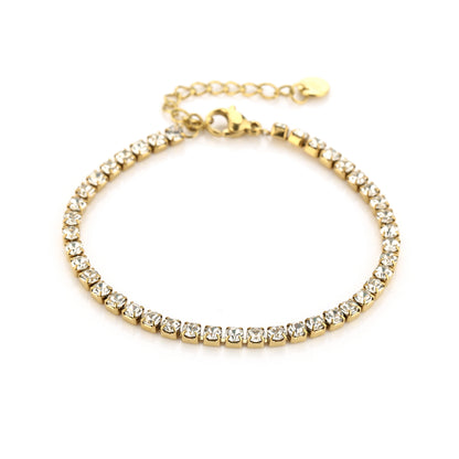 Armband met strass steentjes