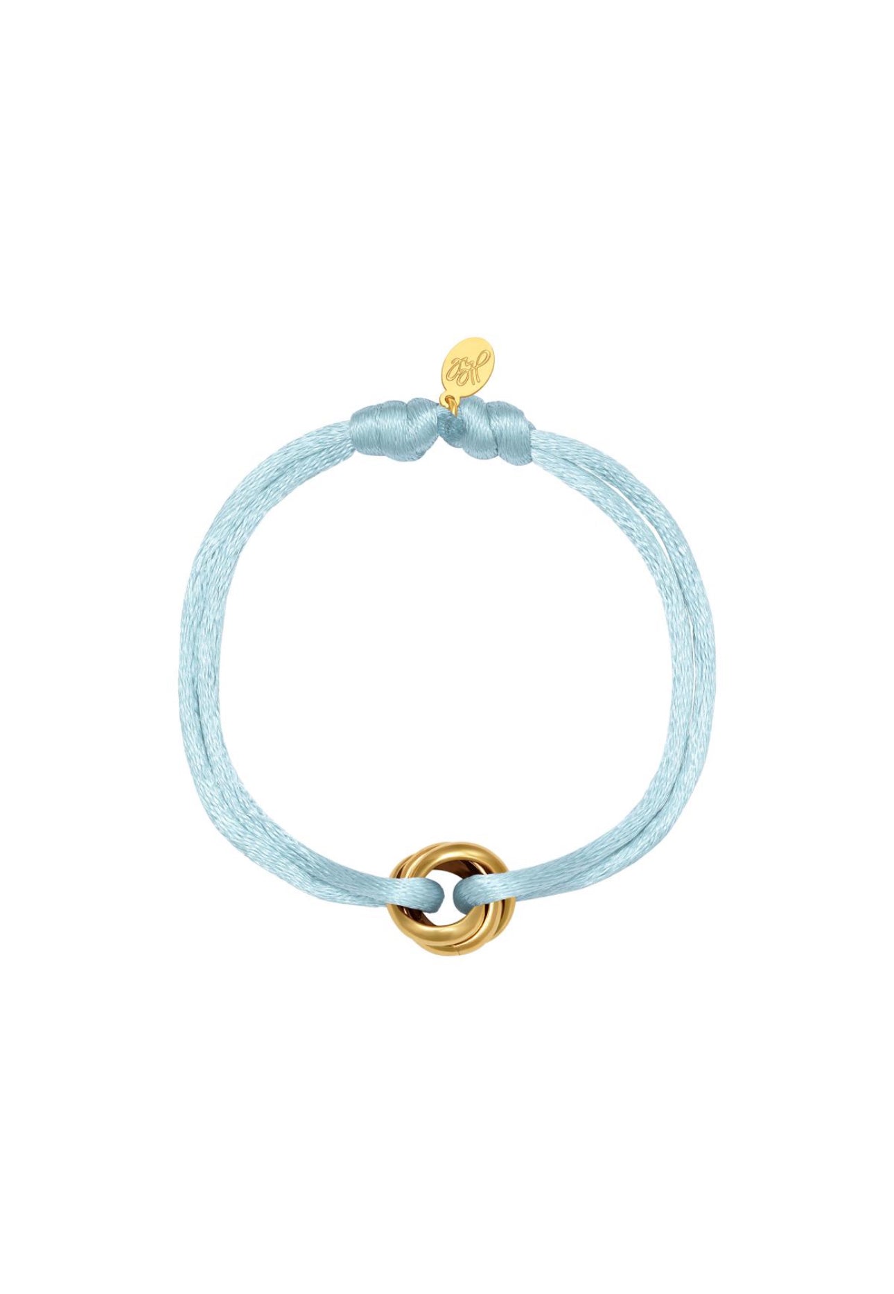 Armband satijn knot Blauw  