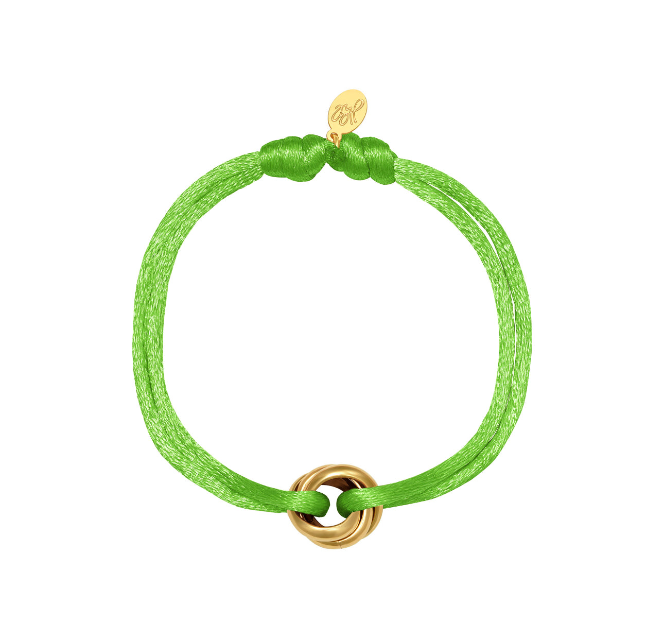 Armband satijn knot Groen 