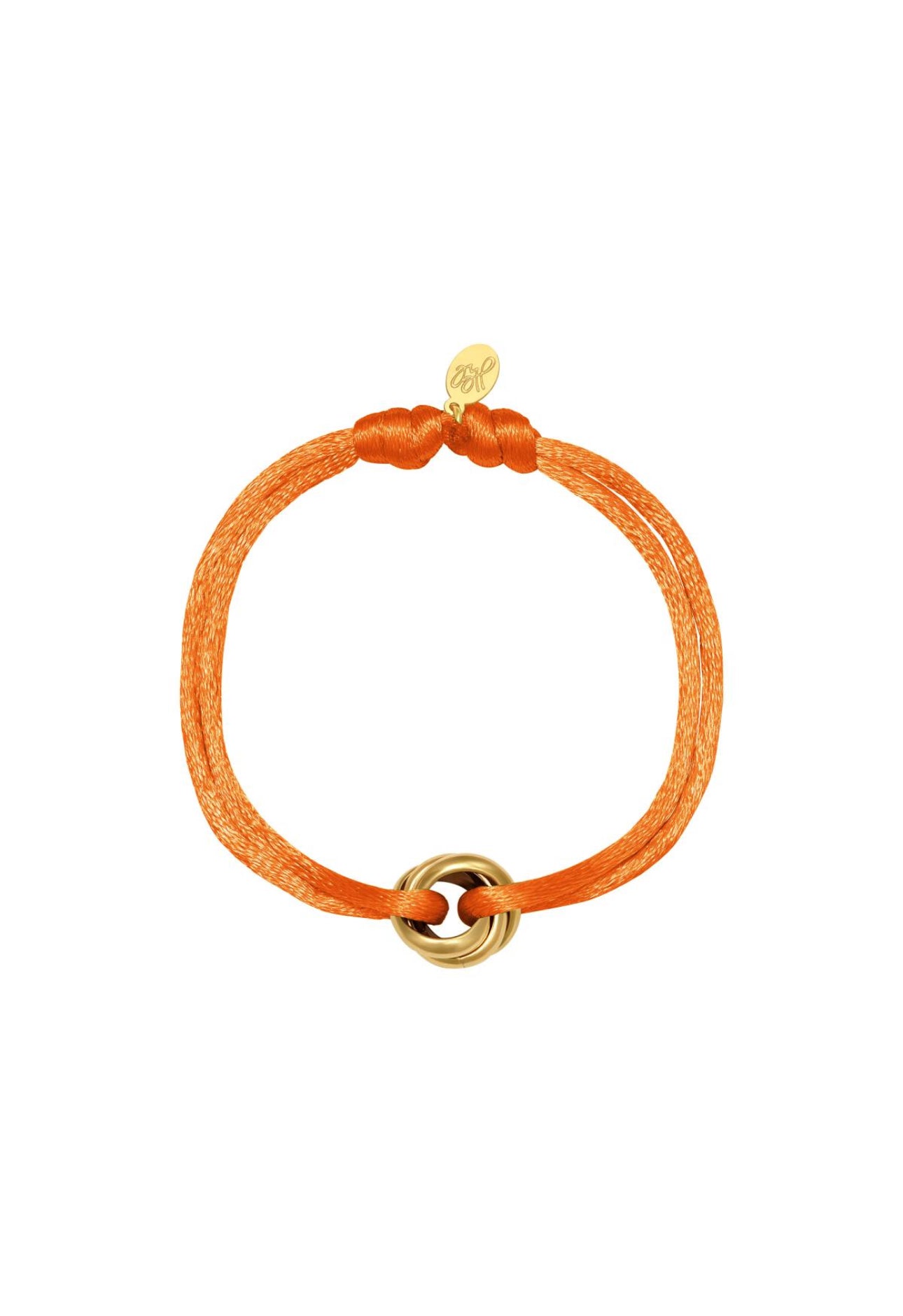 Armband satijn knot Oranje 