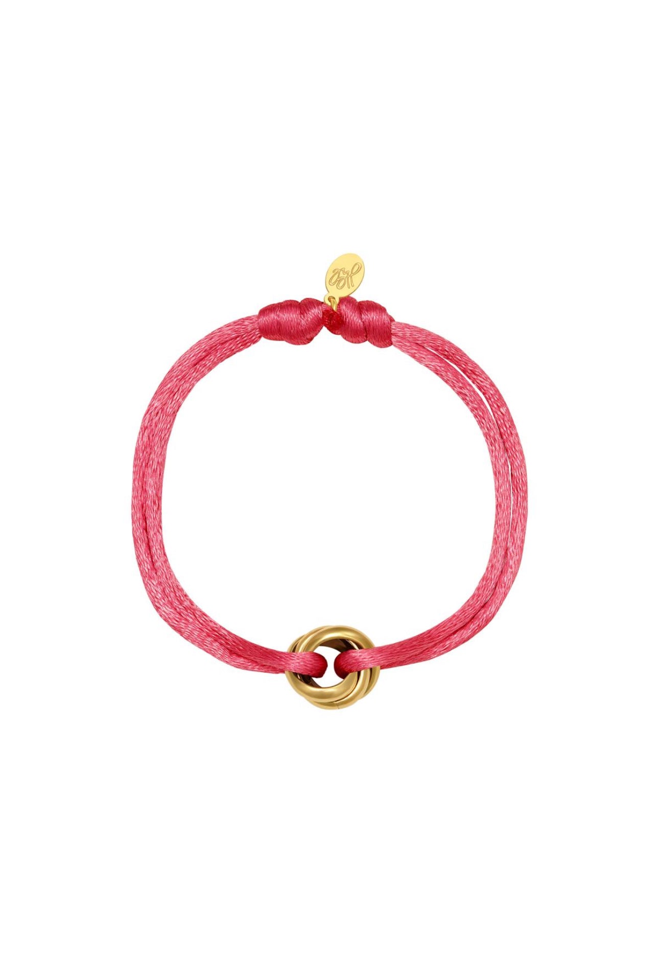 Armband satijn knot Rood 