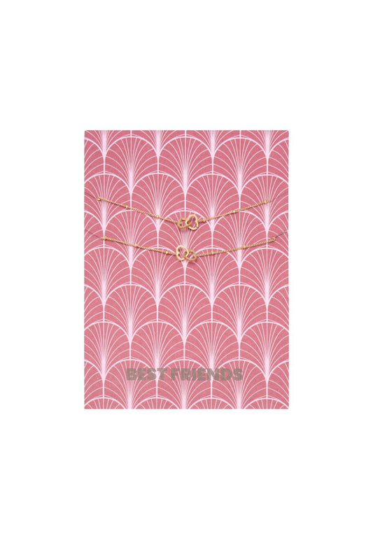 Armbanden set best friends Goudkleur 