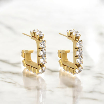 Chunky shine oorbellen