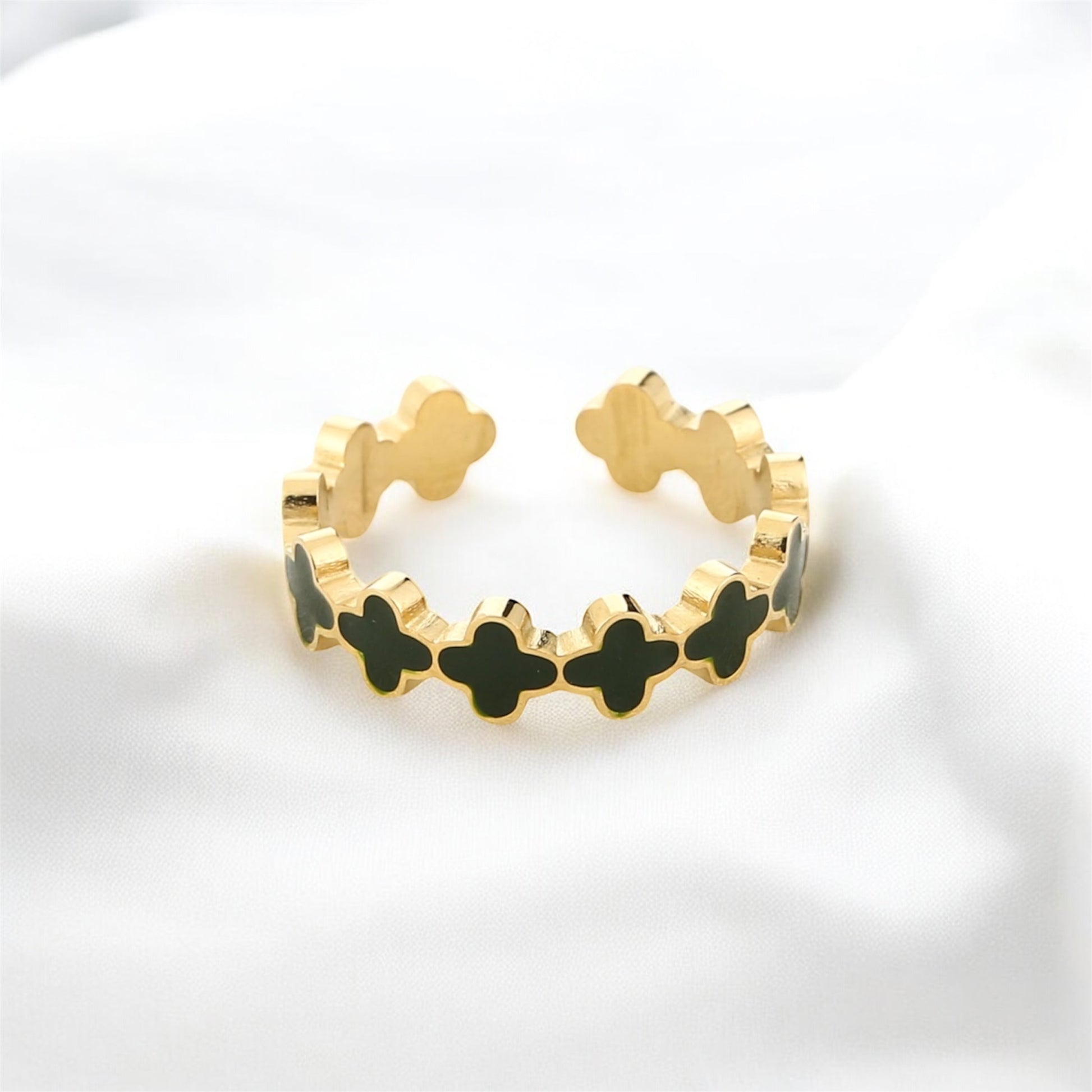 Clover ring donker groen 