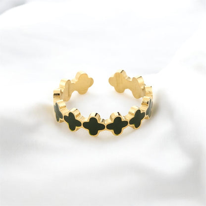 Clover ring donker groen 