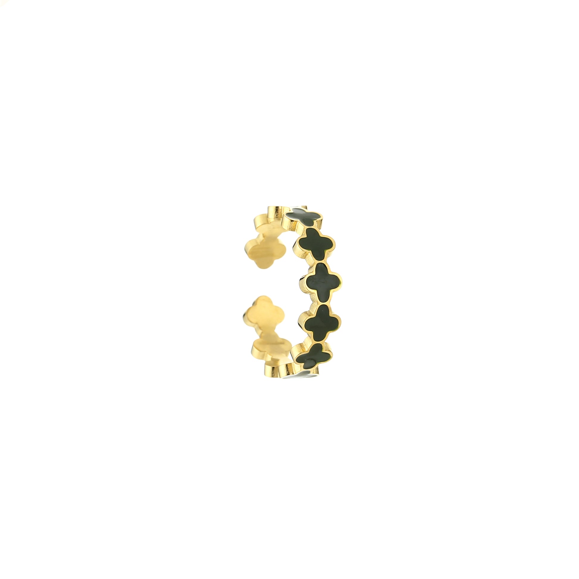 Clover ring Donker groen 