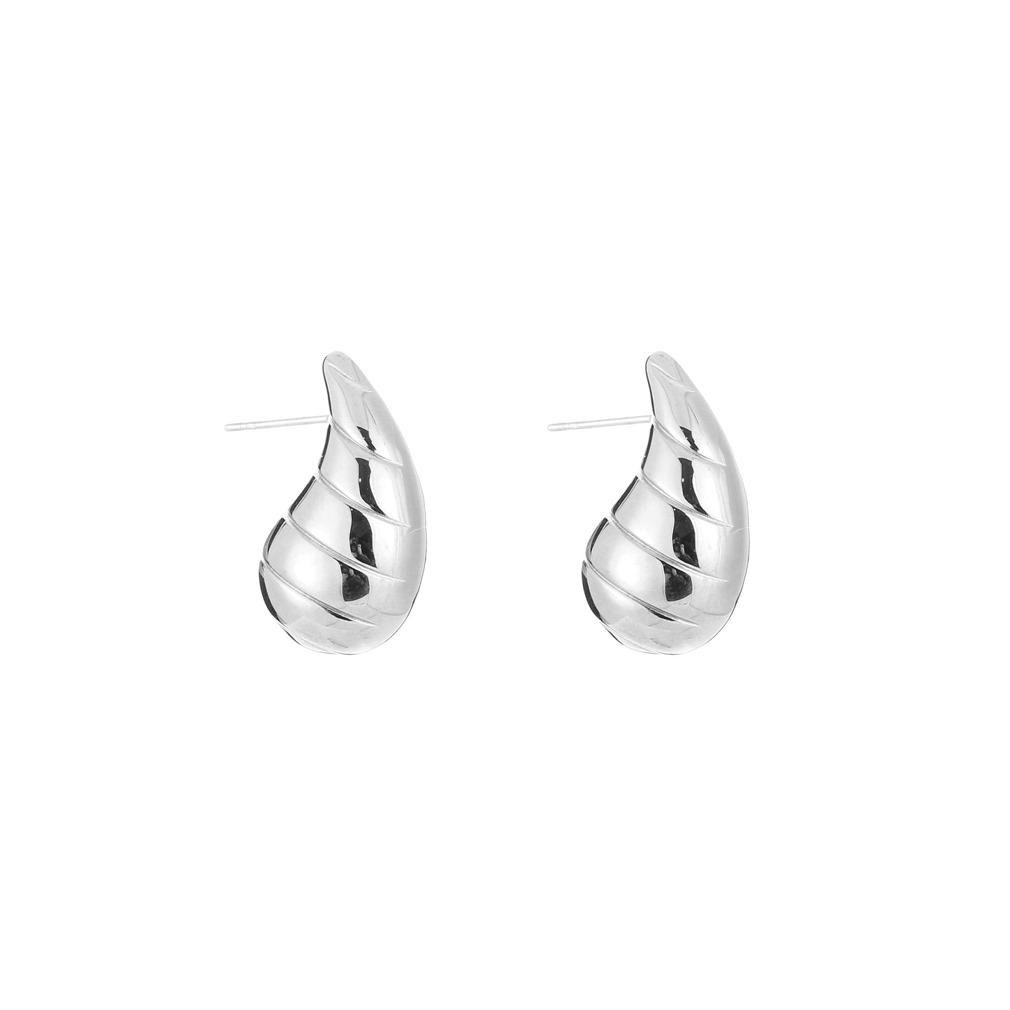 Druppel oorbellen swirl