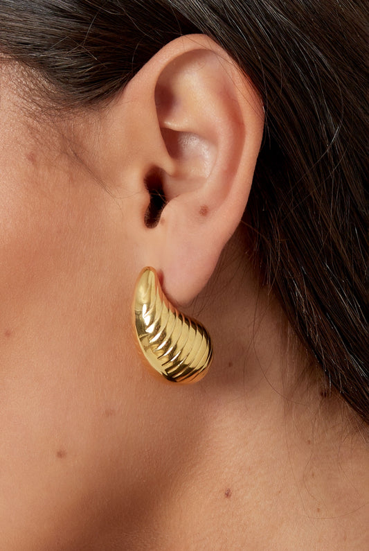 Druppel oorbellen gestreept