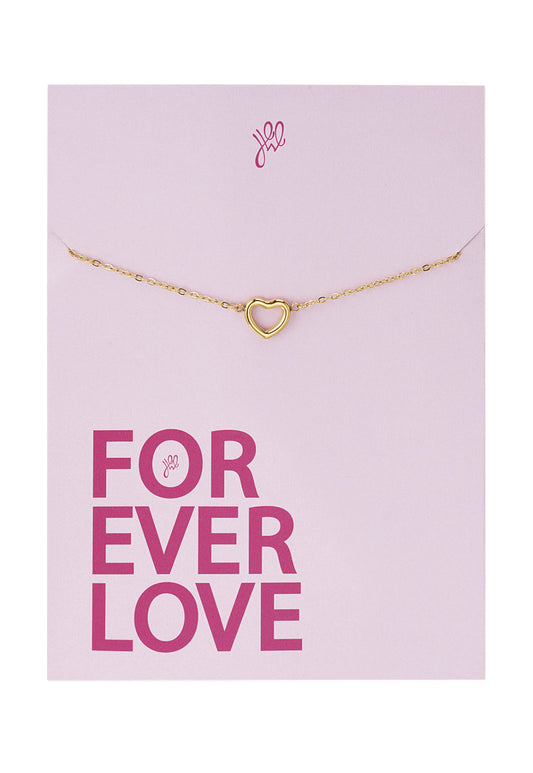 Forever love hart armband Goudkleur 
