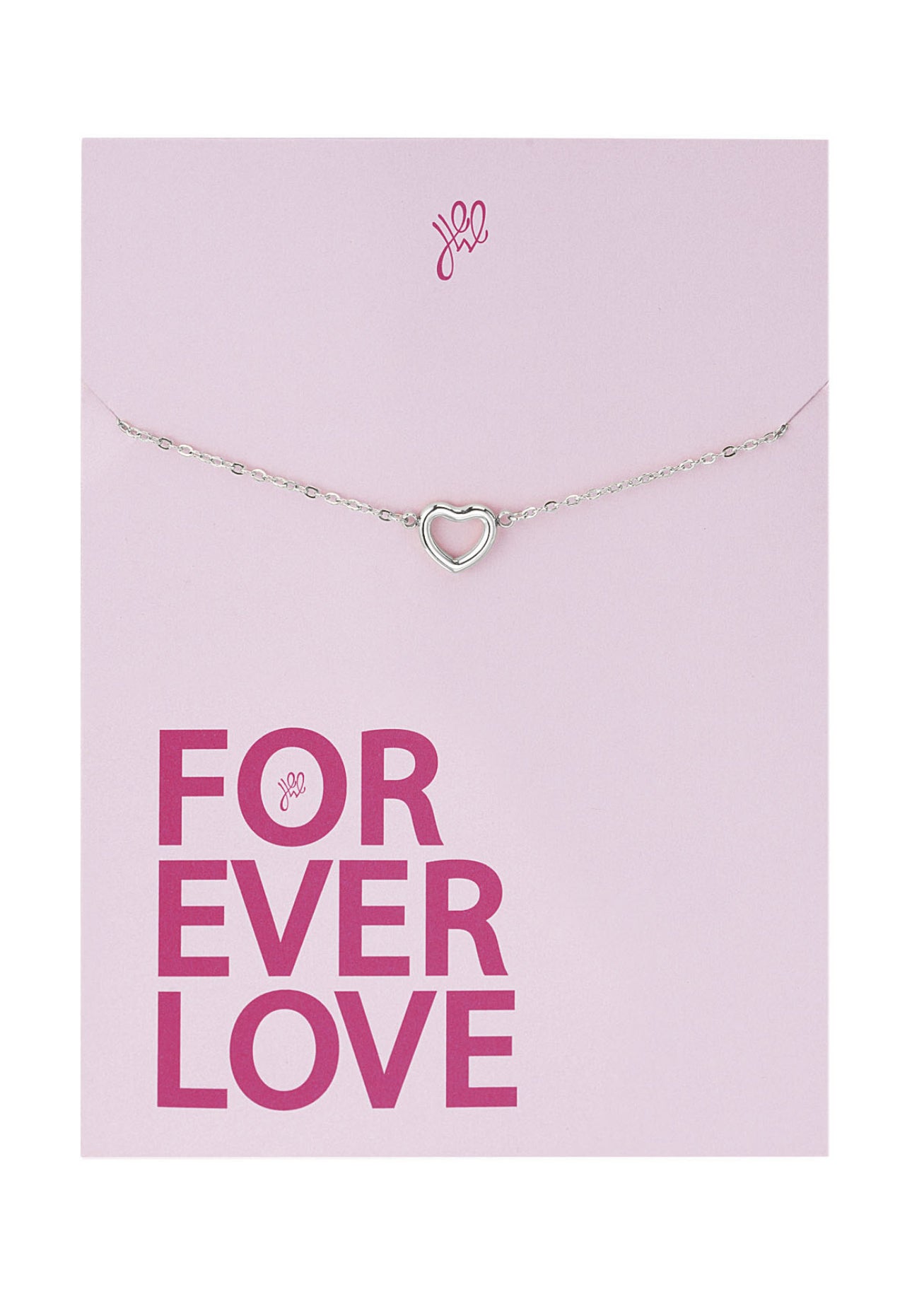 Forever love hart armband Zilverkleur 