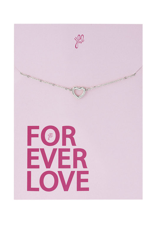 Forever love hart armband Zilverkleur 