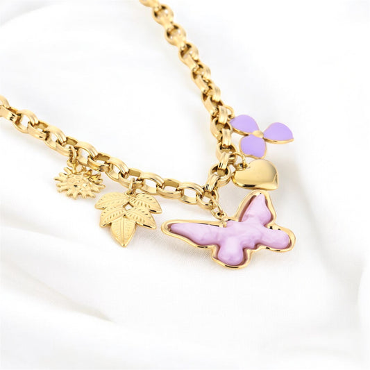 Vlinder bedelketting