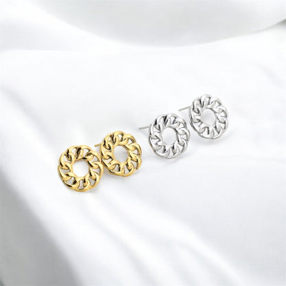 Oorbellen ronde krans