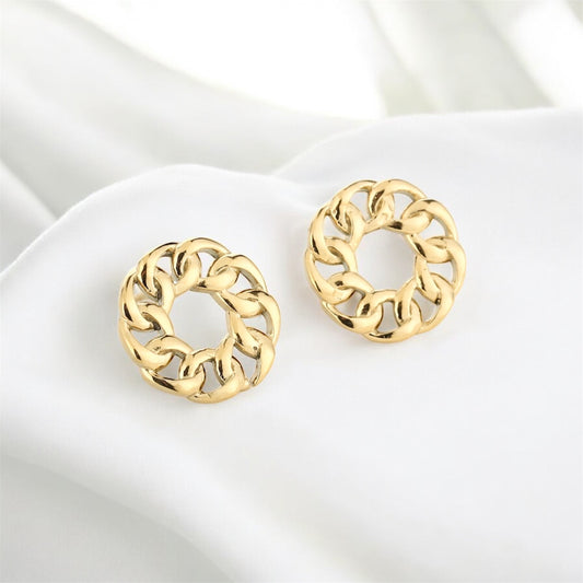 Oorbellen ronde krans