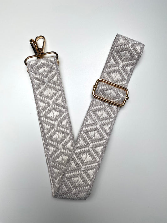 Bagstrap beige/grijs