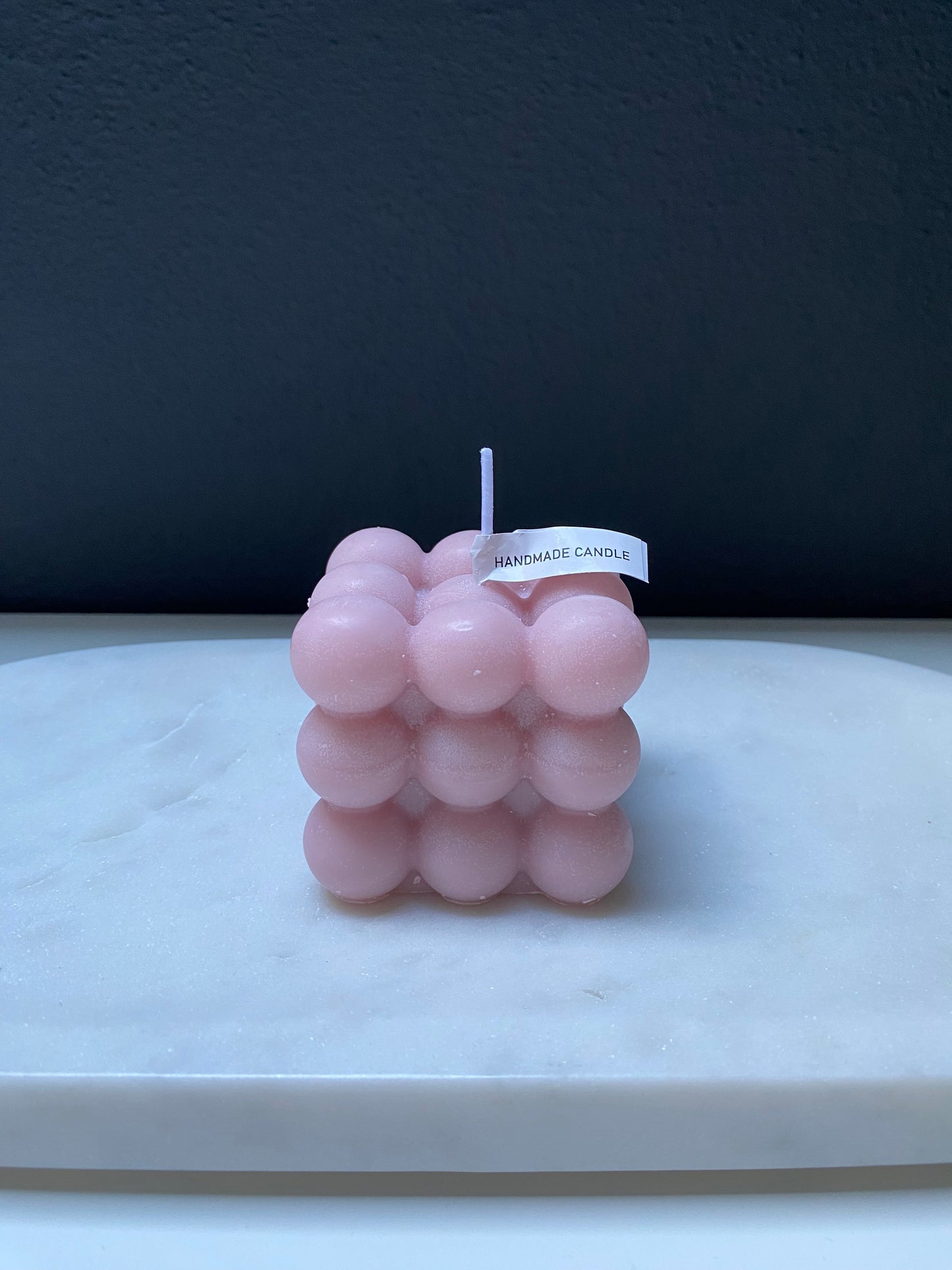 Bubbel geurkaars roze