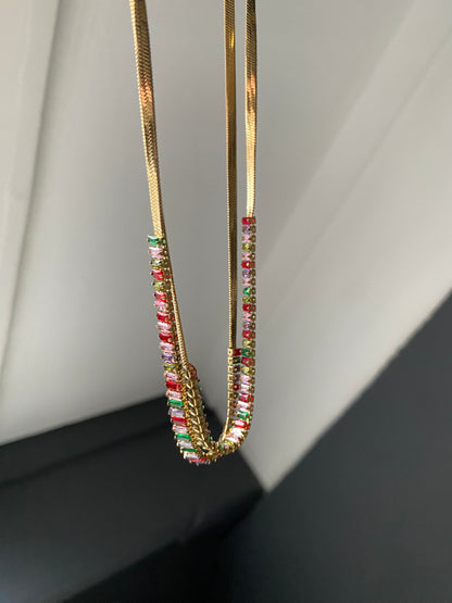 Ketting luxury colors snake chain