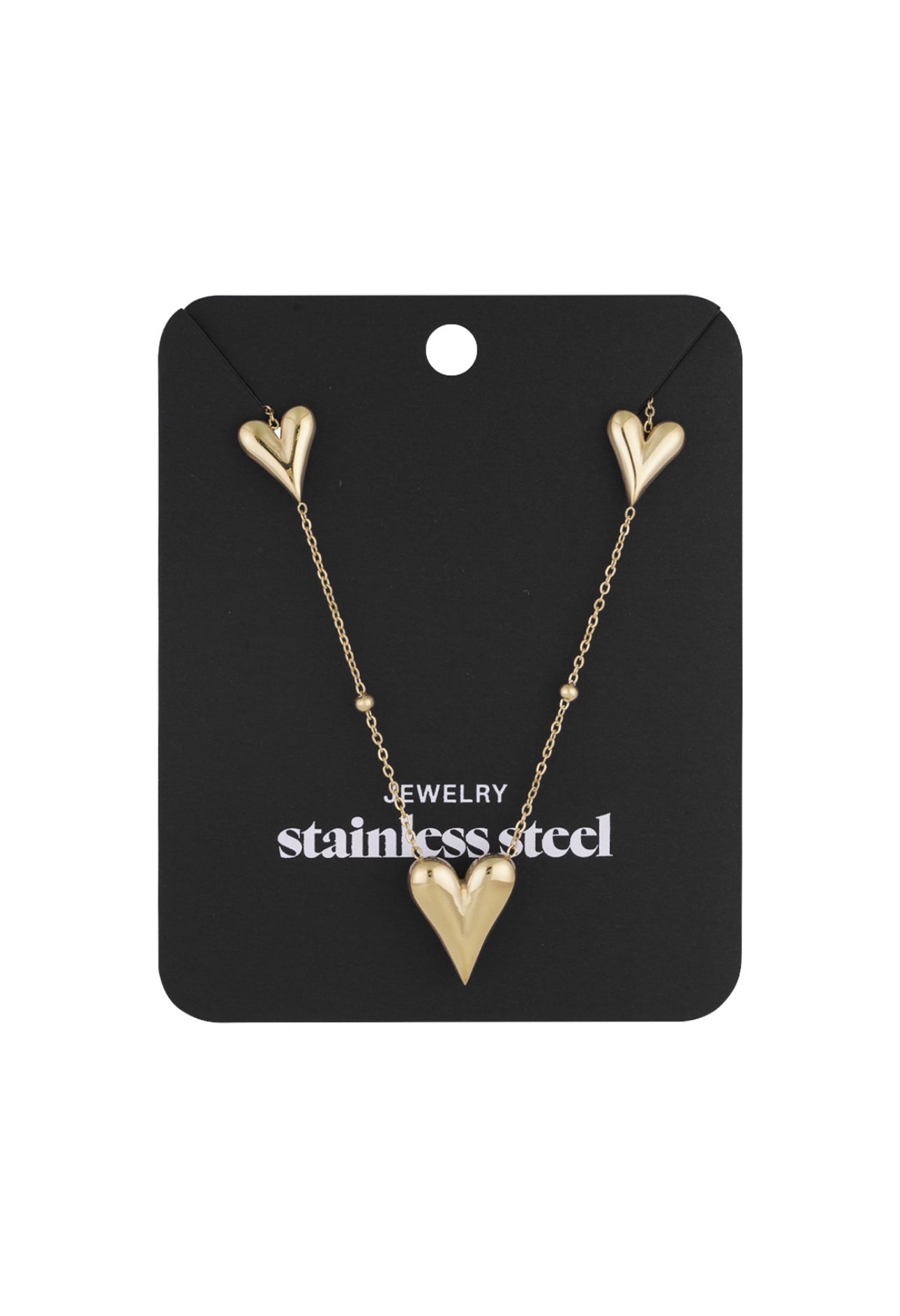 Ketting met drie hartjes