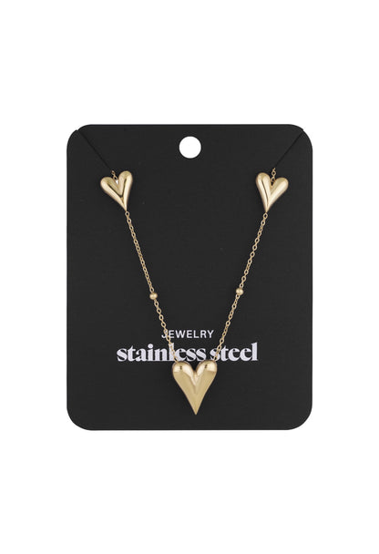 Ketting met drie hartjes