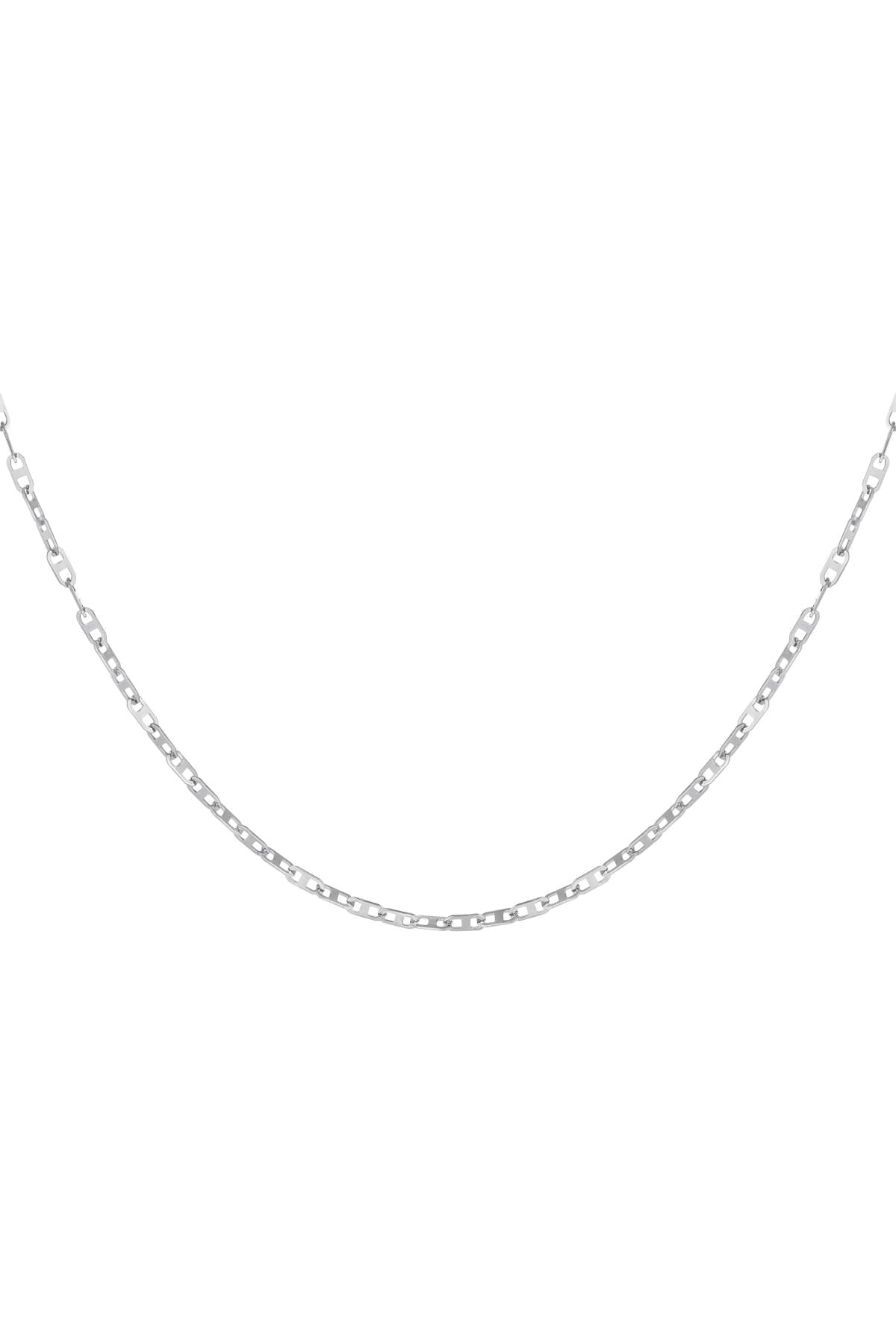 Ketting kleine schakels zilverkleur 