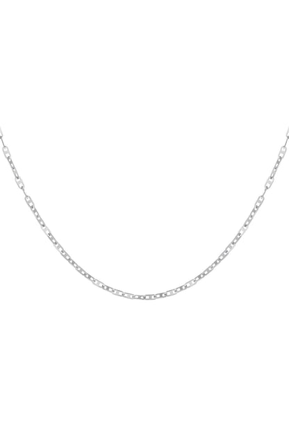 Ketting kleine schakels zilverkleur 