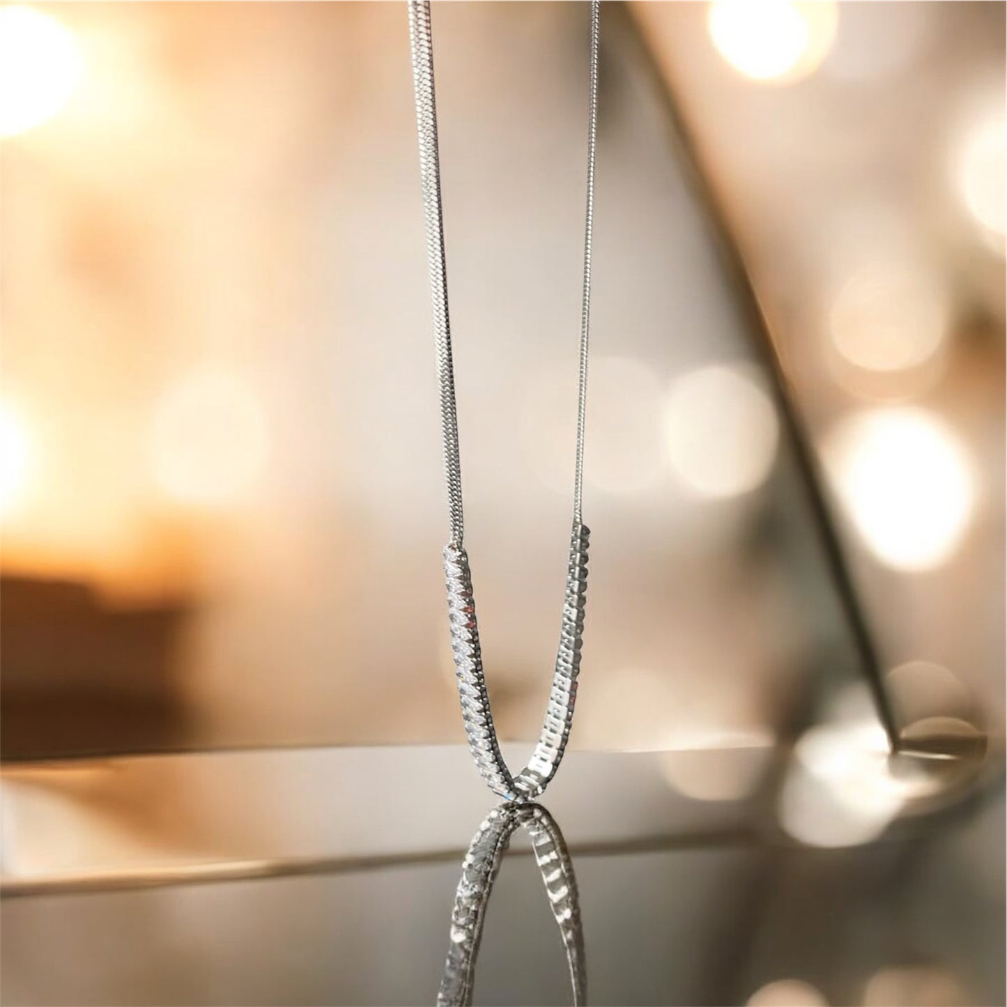 Ketting luxury snake chain Zilverkleur 